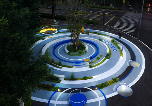 French Design Awards Winner - High-Tech Quantum Pocket Park by 10 Design