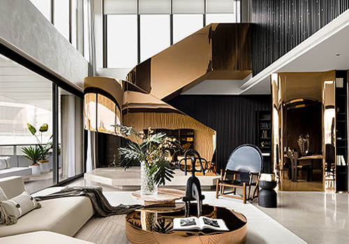 French Design Awards Winner - Chongqing Wanhua Luyuejiang City modern mansion by Shanghai Shutian Space Design Co., Ltd.