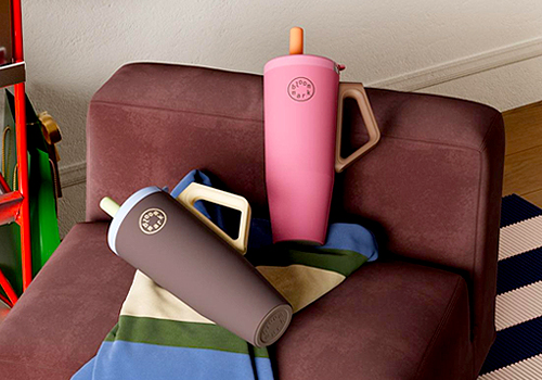 French Design Awards - bloommark one-handed large-capacity straw thermos cup
