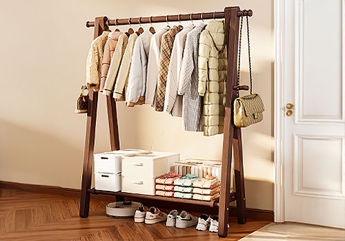 French Design Awards -  floor-standing solid wood coat rack