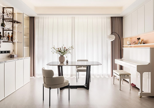 French Design Awards Winner - The Art of Balance: A Serene Home in Pink, Blue and Blanc by Shenzhen ArtHouse Interior Design Co.Ltd