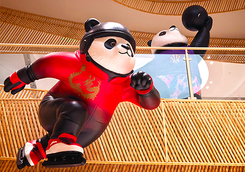 French Design Awards Winner - ANTA ARENA Chengdu Store - Panda Installation Art by T'ien-kung (Shanghai) Brand Planning Co., Ltd.