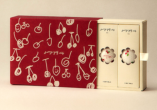 French Design Awards Winner - Cherry Golf Club Packaging Design by Yoojin Bae Studio