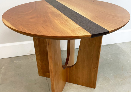 French Design Awards Winner - Black Cherry and Wenge Side Table by Smith Farms