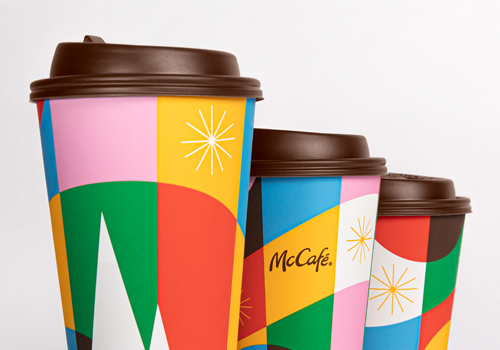 French Design Awards Winner - 2023 McCafé Holiday Cups by Boxer Brand Design